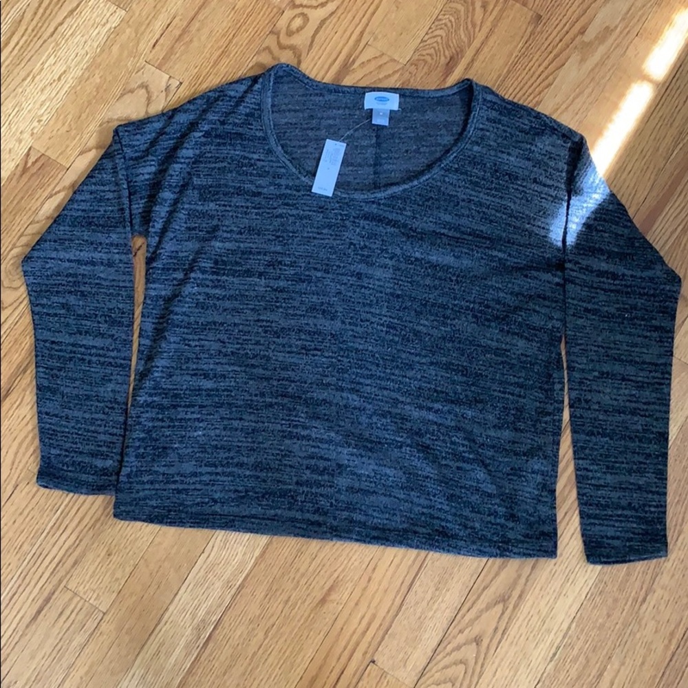 Old Navy Sheer Thin charcoal Sweater